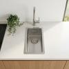 Pure.Sink Comfort Small stainless steel sink, 18x40 cm, undermount, flush-mount, and top-mount PCM1840-02